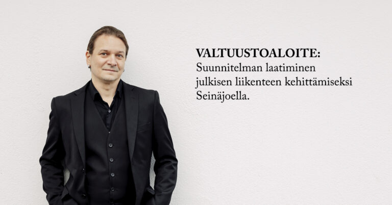 Valtuustoaloite, suunnitelman laatiminen julkisen liikenteen kehittämiseksi Seinäjoella